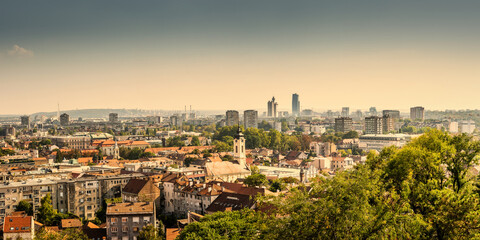 Fototapeta premium Belgrade. Panoramic view from the Gardos Tower