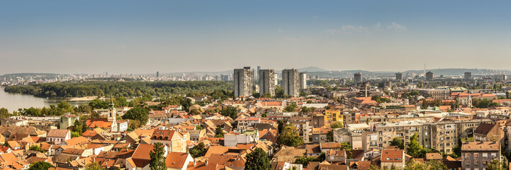 Fototapeta premium Belgrade. Panoramic view from the Gardos Tower.