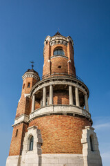 Obraz premium Kula Gardos, or Millenium tower, in Zemun, Belgrade.