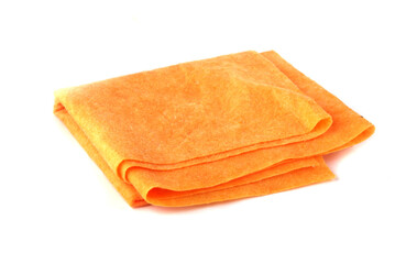 cleaning cloth on white background