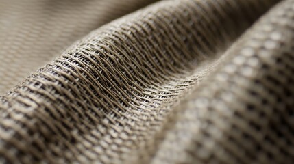 Close-up texture of a woven fabric with intricate pattern and detail