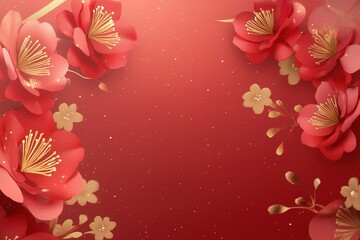 Obraz premium Traditional Chinese style festival celebration background wallpaper backdrop poster