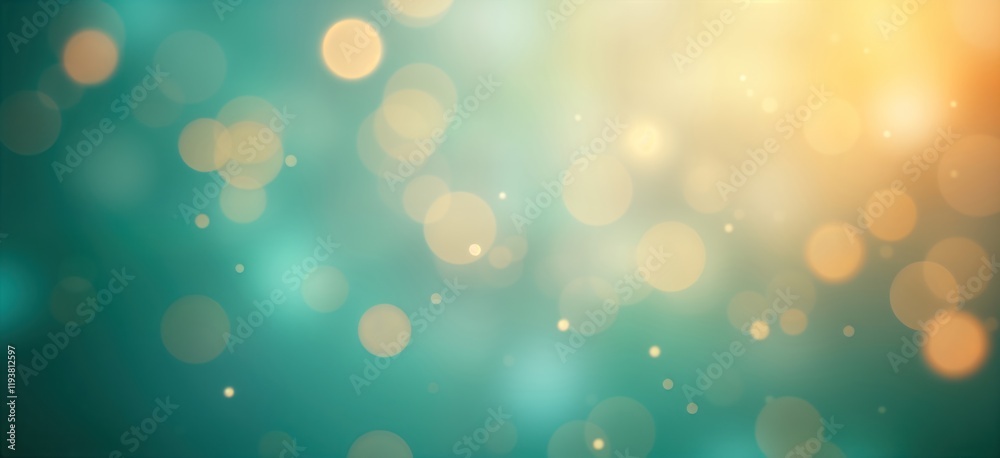 Poster abstract backdrop pastel colors. soft blended teal, light beige tones create bokeh effect. blurry ci