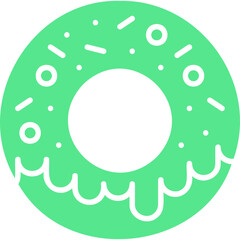 Doughnut icon single vector illustration