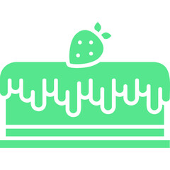 Cake II icon single vector illustration