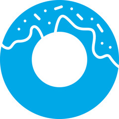 Doughnuts icon single vector illustration