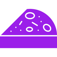 Slice of Pie icon single vector illustration