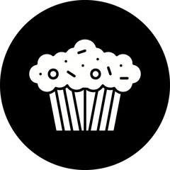 Muffin icon single vector illustration