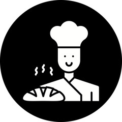 Baker icon single vector illustration
