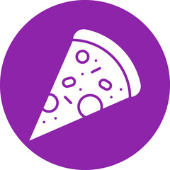 Slice of Pizza icon single vector illustration