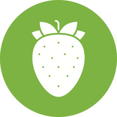 Strawberry icon single vector illustration