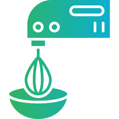 Flour Mixer icon single vector illustration