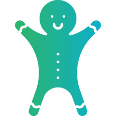 Gingerbread icon single vector illustration