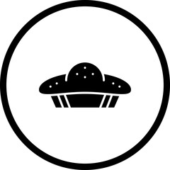 Pie icon single vector illustration