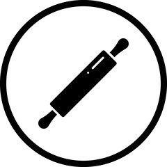 Rolling Pin icon single vector illustration