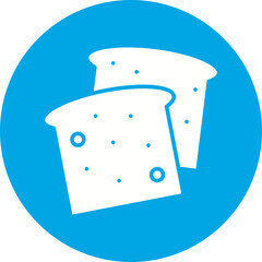 Bread icon single vector illustration