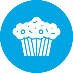 Muffin icon single vector illustration