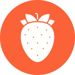 Strawberry icon single vector illustration
