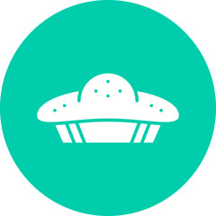 Pie icon single vector illustration