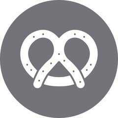 Pretzel icon single vector illustration
