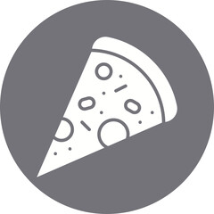 Slice of Pizza icon single vector illustration