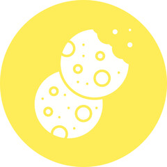 Biscuit II icon single vector illustration