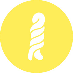 Braided Bread icon single vector illustration