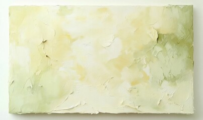 Muted, pastel yellow-green tones blended with creamy whites , dreamy, green, soft