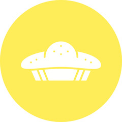Pie icon single vector illustration