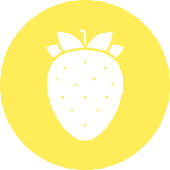 Strawberry icon single vector illustration