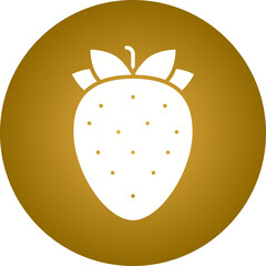 Strawberry icon single vector illustration