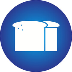 French Bread icon single vector illustration