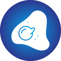 Fried Egg icon single vector illustration