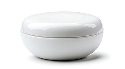 Close-Up of Isolated Beauty Hygiene Container Against Solid Color