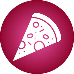 Slice of Pizza icon single vector illustration