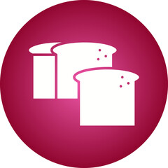 Sliced Bread icon single vector illustration