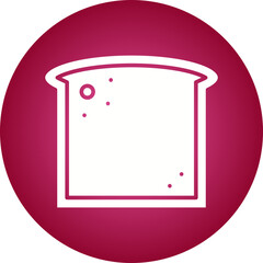 Sliced loaf of Bread icon single vector illustration
