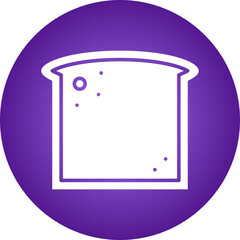 Sliced loaf of Bread icon single vector illustration