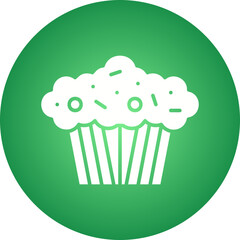 Muffin icon single vector illustration