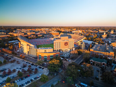 Jordan-Hare Stadium is home of the Auburn University football team