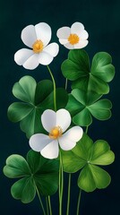 Happy St Patricks day banner illustration. st. patricks day minimalistic illustration 