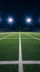 Fototapeta premium American football field with copy space vertically 9:16