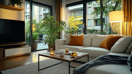 Fototapeta premium Cozy Living Room Lifestyle