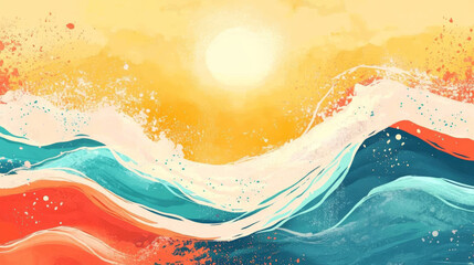 Charming sunset view beachside photography relaxing atmosphere wide angle nature's serenity