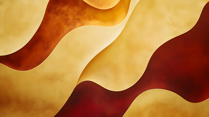 Obraz premium Abstract Warm Tone Waves with Smooth Curves and Textured Background