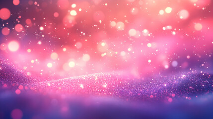 Colorful Abstract Background with Bokeh Lights and Glitter Effect