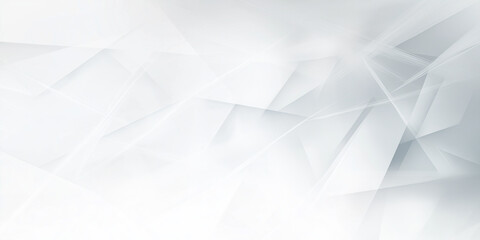Fototapeta premium A clean white abstract background with sharp geometric shapes creating a modern and minimalistic look, perfect for professional designs
