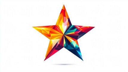 Vibrant Star Shape Design for Art Projects and Decoration Purposes