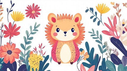 Adorable Animals Card Collection for Joyful Occasions - Wide Angle Centered Composition