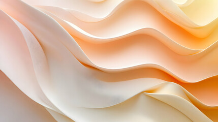 Obraz premium Soft Curves of Beige and Cream Textures Creating Abstract Patterns